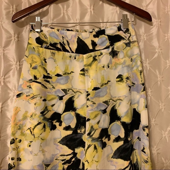 Bar III Yellow Floral Wide Leg Boho Palazzo Pants - Picture 4 of 12